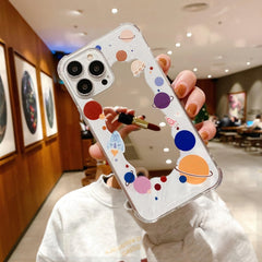 Estuche para teléfono con espejo pintado a c...