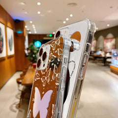 Estuche para teléfono con espejo pintado a c...