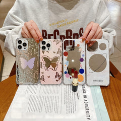 Estuche para teléfono con espejo pintado a c...