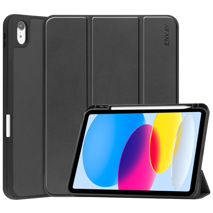 Funda inteligente de cuero PU ENKAY para iPad 10.9 2022