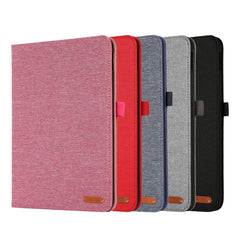 Estuche para tablet de cuero y tela con clip...