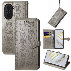 Estuche para teléfono de cuero con relieve d...