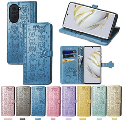 Estuche para teléfono de cuero con relieve d...