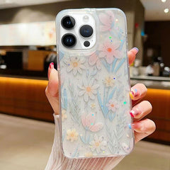 Estuche para teléfono de TPU con epoxi flora...
