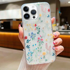 Estuche para teléfono de TPU con epoxi flora...