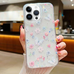 Estuche para teléfono de TPU con epoxi flora...