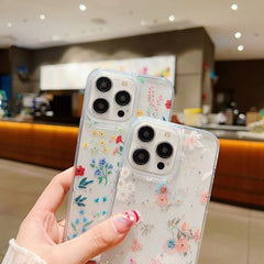Estuche para teléfono de TPU con epoxi flora...
