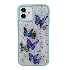 Color mariposa brillo epoxi TPU caja del tel...
