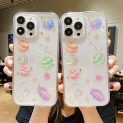 Cosmic Star Glitter Epoxi TPU Funda para tel...