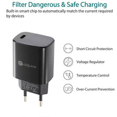 Cargador rápido PD11 Single PD3.0 USB-C / Ty...