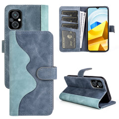 Para Xiaomi Poco M5 4G Costura Horizontal Fl...
