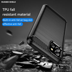 Caja de teléfono TPU de fibra de carbono con...