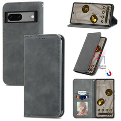 Estuche para teléfono de cuero con tapa magn...