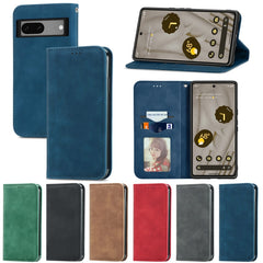 Estuche para teléfono de cuero con tapa magn...
