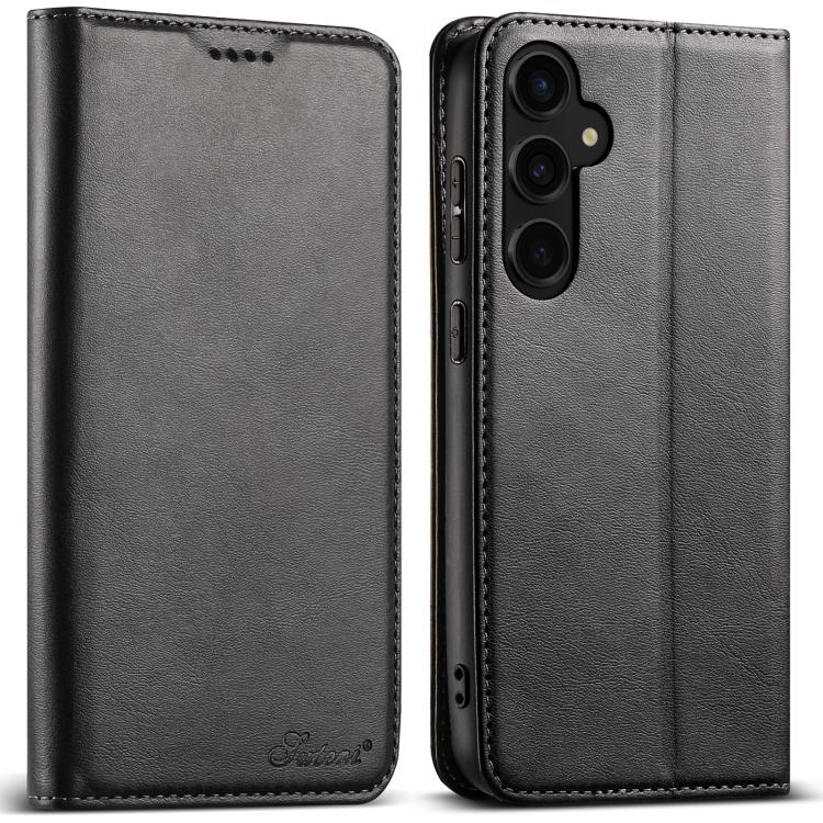 Suteni Calf Texture Horizontal Flip Leather ...