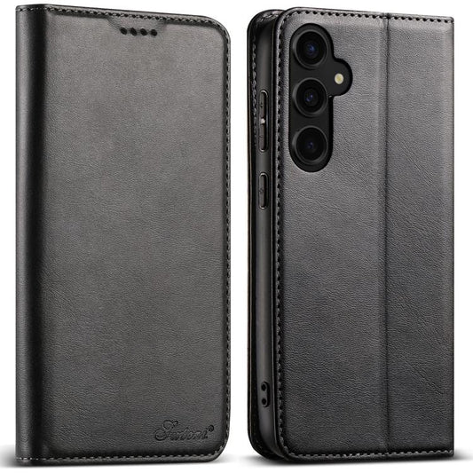 Suteni Calf Texture Horizontal Flip Leather ...