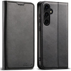 Suteni Calf Texture Horizontal Flip Leather ...