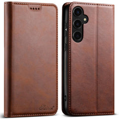 Suteni Calf Texture Horizontal Flip Leather ...