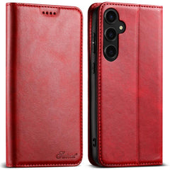 Suteni Calf Texture Horizontal Flip Leather ...