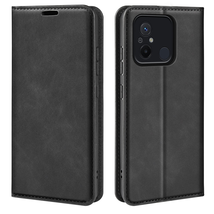 Para Xiaomi Redmi 12C Funda de cuero con suc...