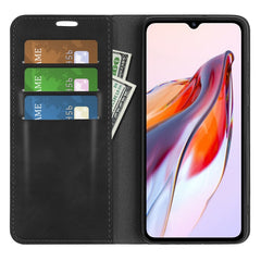 Para Xiaomi Redmi 12C Funda de cuero con suc...