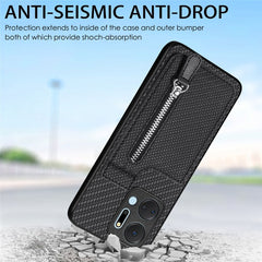 Estuche para teléfono con cremallera vertica...
