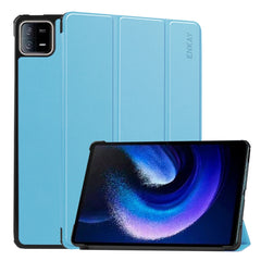 Para Xiaomi Pad 6 ENKAY Tri-fold Custer Text...