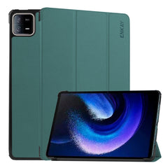 Para Xiaomi Pad 6 ENKAY Tri-fold Custer Text...