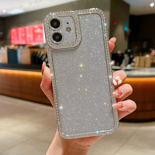 Estuche para teléfono de TPU plateado con br...