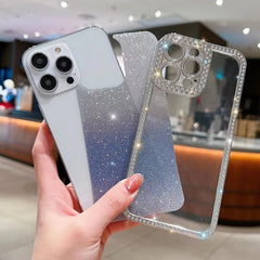 Estuche para teléfono de TPU plateado con br...