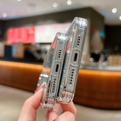 Estuche para teléfono de TPU plateado con br...
