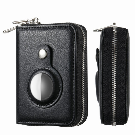 Para AirTag cremallera cartera funda protectora
