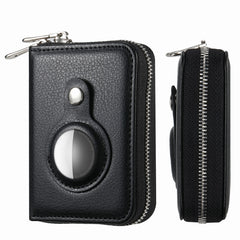 Para AirTag cremallera cartera funda protectora
