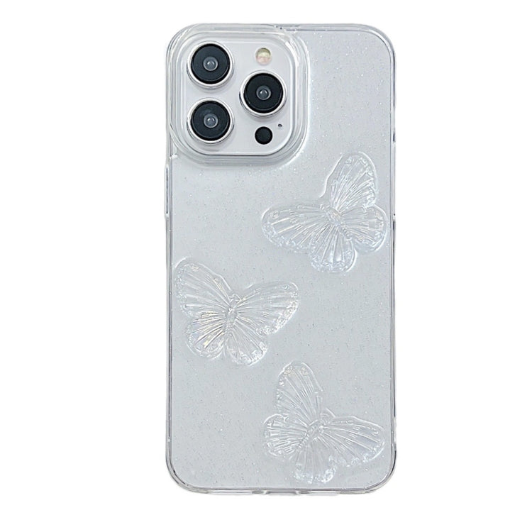 Caja del teléfono de TPU con mariposas de cr...