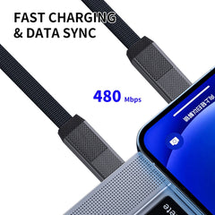 ENKAY ENK-CB134 4 en 1 60W USB-A / Tipo-C a ...