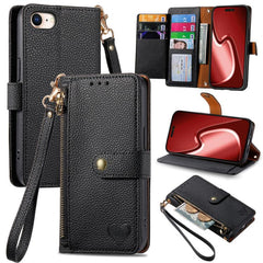 Estuche para teléfono de cuero Love Zipper L...