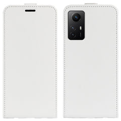 Estuche de cuero para teléfono con tapa vert...