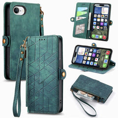Estuche de teléfono de cuero con hebilla lat...