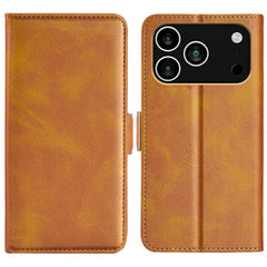 Estuche para teléfono de cuero con tapa hori...