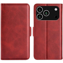 Estuche para teléfono de cuero con tapa hori...