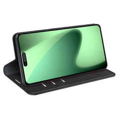 Estuche para teléfono de cuero con succión m...