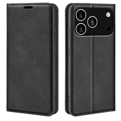 Estuche para teléfono de cuero con succión m...