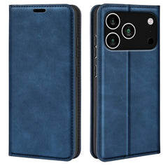 Estuche para teléfono de cuero con succión m...