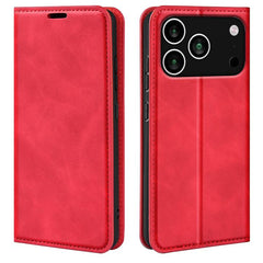 Estuche para teléfono de cuero con succión m...