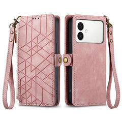 Estuche de teléfono de cuero con hebilla lat...
