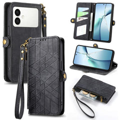 Estuche de teléfono de cuero con hebilla lat...