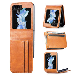 Funda de teléfono plegable de cuero PU JUNSU...