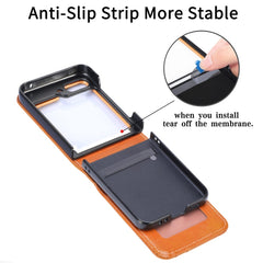 Funda de teléfono plegable de cuero PU JUNSU...