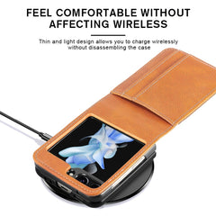 Funda de teléfono plegable de cuero PU JUNSU...