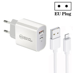 Cargador de puerto dual USB PD30W USB-C / Ty...